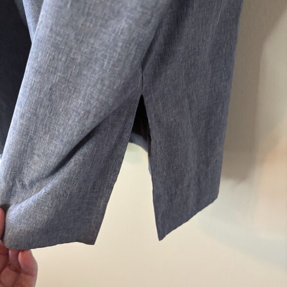 Lands End Womens Swim Top Blue Rash Guard Beach Cover Up Sz 2X - Picture 7 of 10